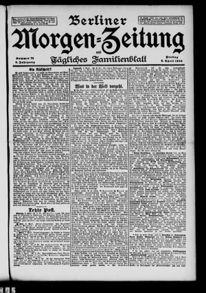 Berliner Morgenzeitung vom 06.04.1894
