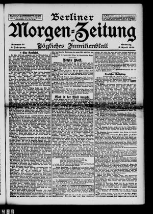 Berliner Morgenzeitung vom 08.04.1894