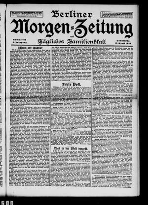 Berliner Morgenzeitung vom 12.04.1894
