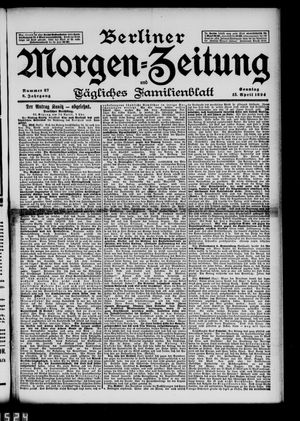 Berliner Morgenzeitung vom 15.04.1894
