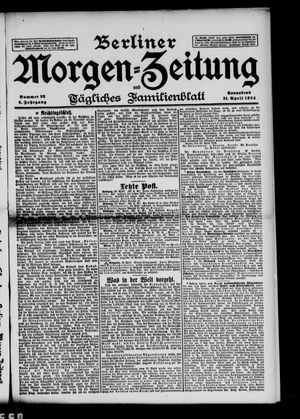 Berliner Morgenzeitung vom 21.04.1894