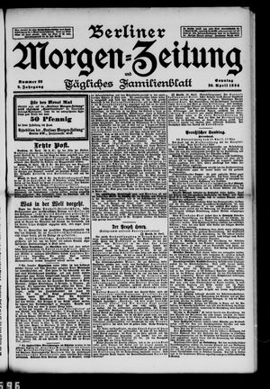 Berliner Morgenzeitung vom 29.04.1894