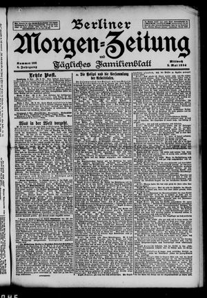 Berliner Morgenzeitung vom 09.05.1894