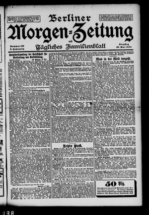 Berliner Morgenzeitung vom 29.05.1894