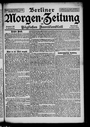 Berliner Morgenzeitung vom 09.06.1894
