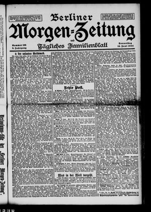 Berliner Morgenzeitung vom 14.06.1894
