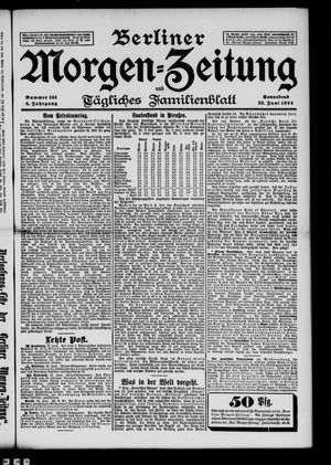 Berliner Morgenzeitung vom 23.06.1894