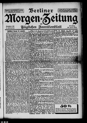 Berliner Morgen-Zeitung on Jun 26, 1894