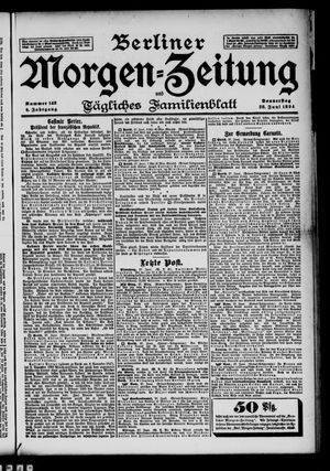Berliner Morgenzeitung vom 28.06.1894