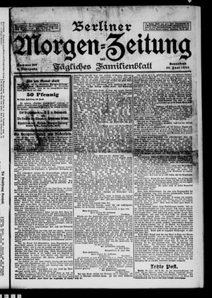 Berliner Morgenzeitung vom 30.06.1894