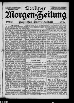 Berliner Morgenzeitung vom 08.07.1894