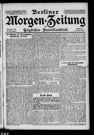 Berliner Morgen-Zeitung vom 11.07.1894