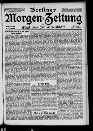 Berliner Morgenzeitung vom 17.07.1894