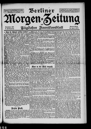 Berliner Morgenzeitung vom 19.07.1894