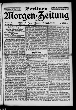 Berliner Morgenzeitung vom 27.07.1894