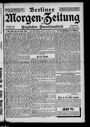 Berliner Morgenzeitung vom 28.07.1894