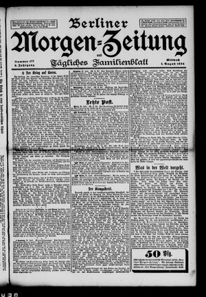 Berliner Morgenzeitung vom 01.08.1894