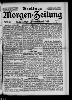 Berliner Morgenzeitung vom 12.08.1894