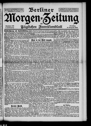 Berliner Morgen-Zeitung vom 14.08.1894