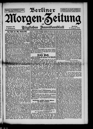 Berliner Morgen-Zeitung on Aug 17, 1894