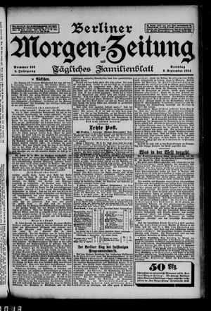 Berliner Morgenzeitung vom 02.09.1894