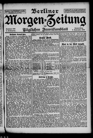 Berliner Morgenzeitung vom 06.09.1894