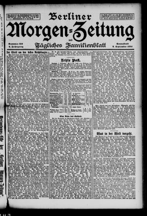 Berliner Morgenzeitung vom 08.09.1894
