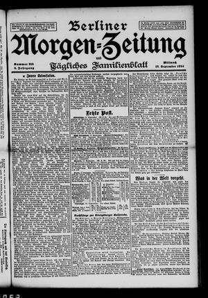 Berliner Morgenzeitung vom 12.09.1894