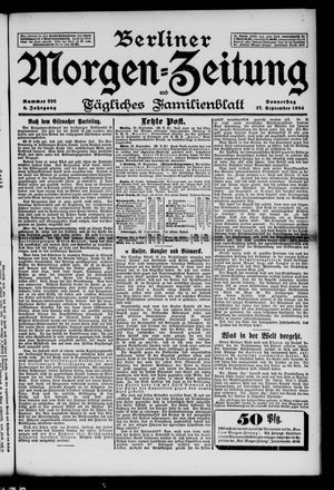 Berliner Morgenzeitung vom 27.09.1894