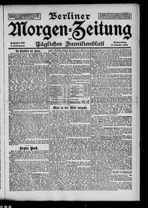 Berliner Morgen-Zeitung vom 11.10.1894