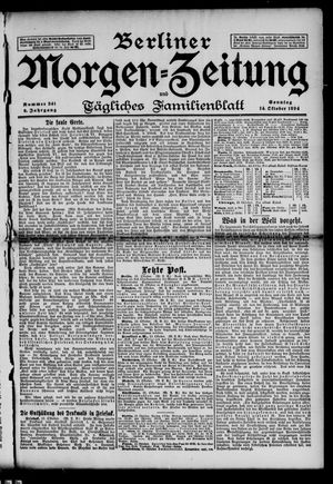 Berliner Morgenzeitung vom 14.10.1894