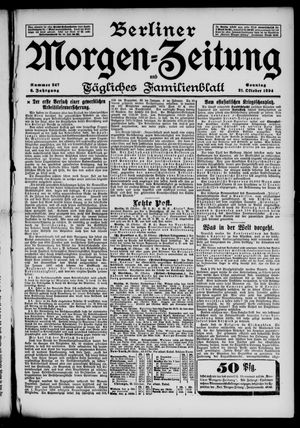 Berliner Morgenzeitung vom 21.10.1894