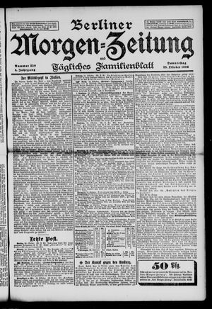 Berliner Morgenzeitung vom 25.10.1894