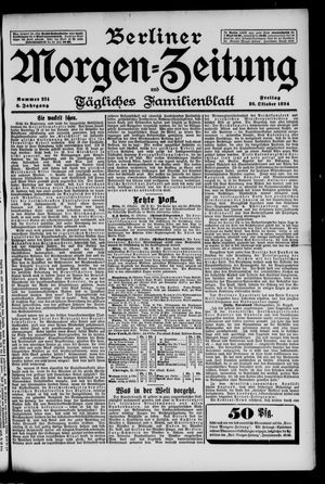 Berliner Morgenzeitung vom 26.10.1894