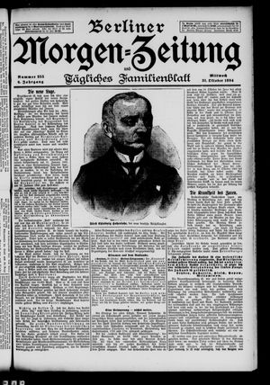 Berliner Morgenzeitung vom 31.10.1894