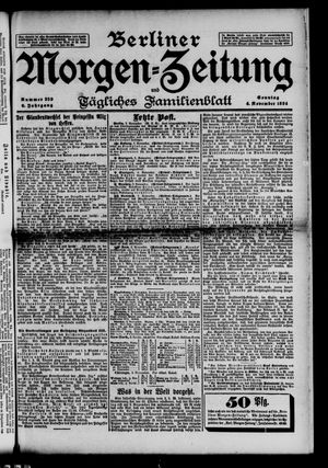 Berliner Morgenzeitung vom 04.11.1894
