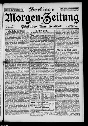 Berliner Morgenzeitung vom 06.11.1894