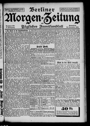 Berliner Morgen-Zeitung vom 24.11.1894