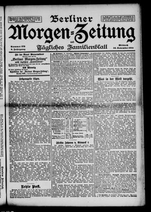 Berliner Morgen-Zeitung vom 28.11.1894