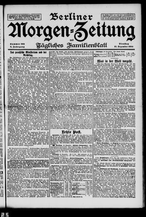 Berliner Morgen-Zeitung on Dec 11, 1894