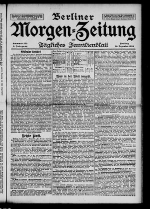 Berliner Morgenzeitung vom 14.12.1894