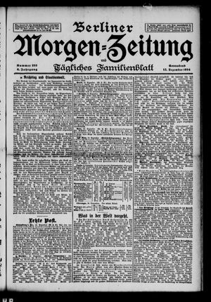Berliner Morgen-Zeitung vom 15.12.1894