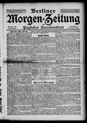 Berliner Morgen-Zeitung vom 20.12.1894