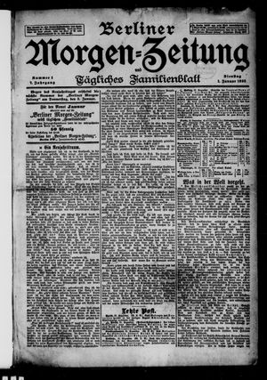 Berliner Morgen-Zeitung vom 01.01.1895