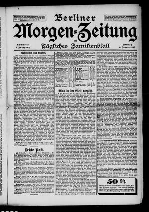 Berliner Morgenzeitung vom 04.01.1895