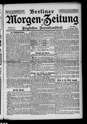 Berliner Morgenzeitung vom 08.01.1895