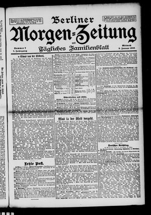 Berliner Morgenzeitung on Jan 9, 1895