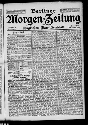 Berliner Morgenzeitung vom 10.01.1895