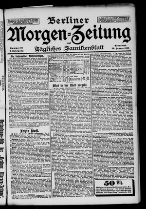Berliner Morgen-Zeitung vom 26.01.1895