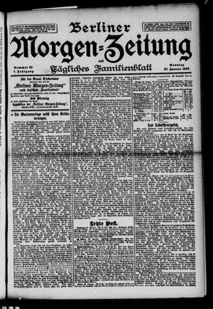 Berliner Morgen-Zeitung on Jan 27, 1895